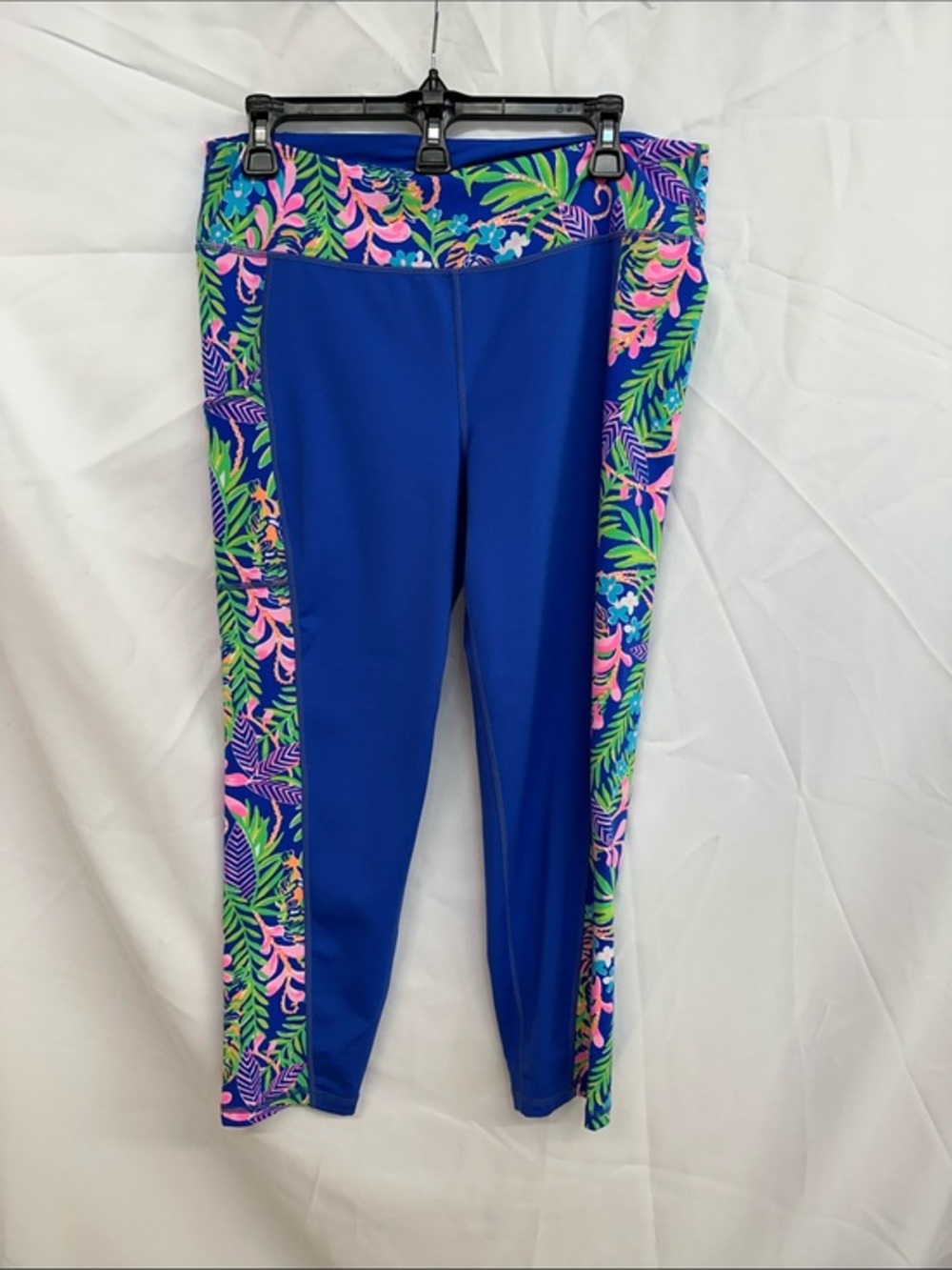 Lilly Pulitzer Blue Tropical Print Leggings